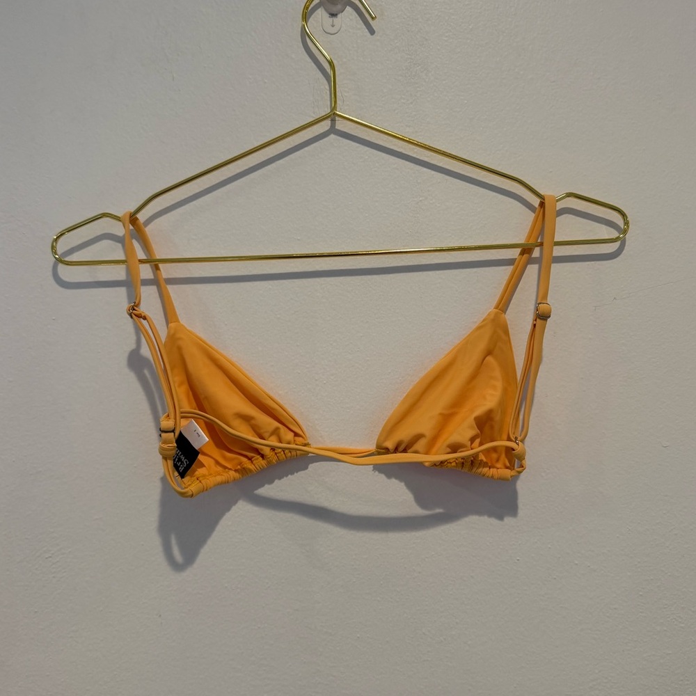 Bright Swimwear Yellow Triangle Bikini Top Size Small - Picture 7 of 9